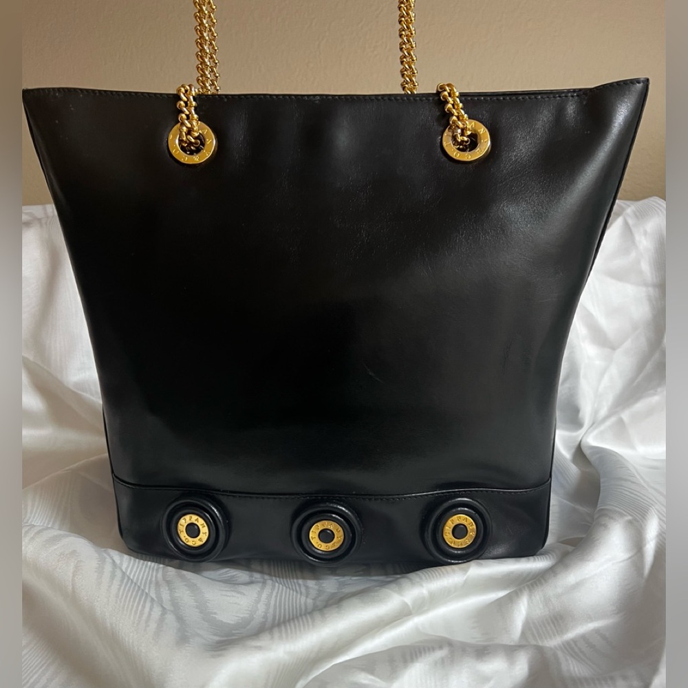 Tiffany & Co. Black and Gold Shoulder Bag